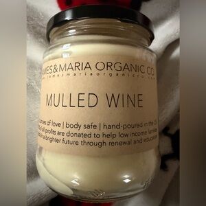 James & Maria mulled wine Candle 16oz NEW